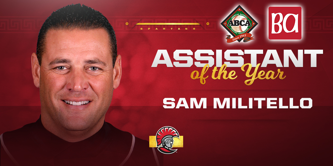 Sam Militello Named 2018 Baseball America/ABCA Assistant Coach Of The Year
