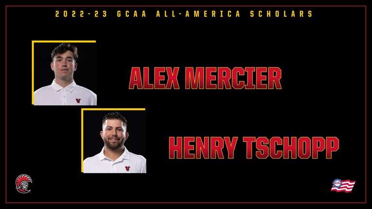 2022-23 GCAA All-America Scholars Alex Mercier and Henry Tschopp
