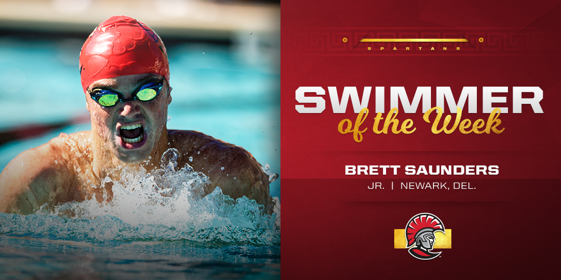 Brett Saunders Earns SSC Swimmer of the Week Honors
