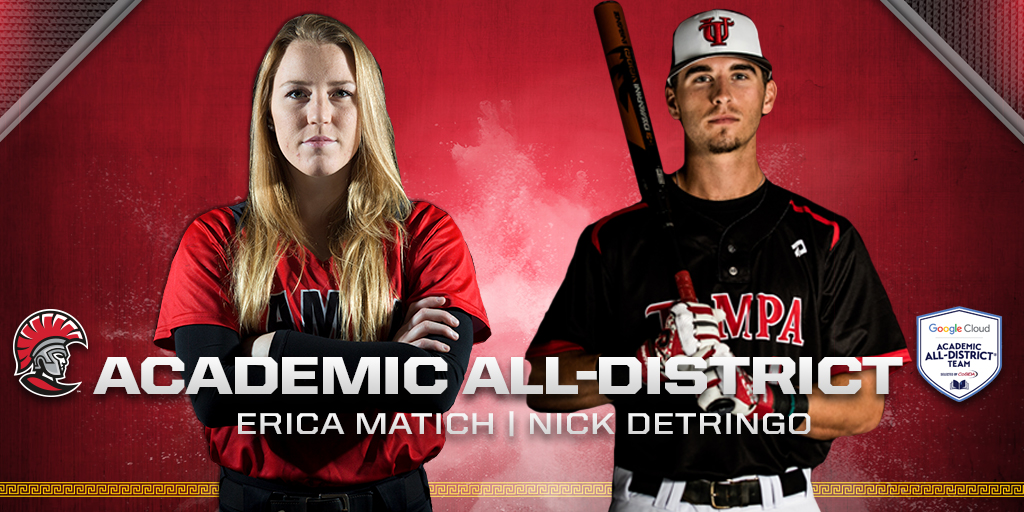 Erica Matich and Nick DeTringo Recognized As Academic All-District First Team Members
