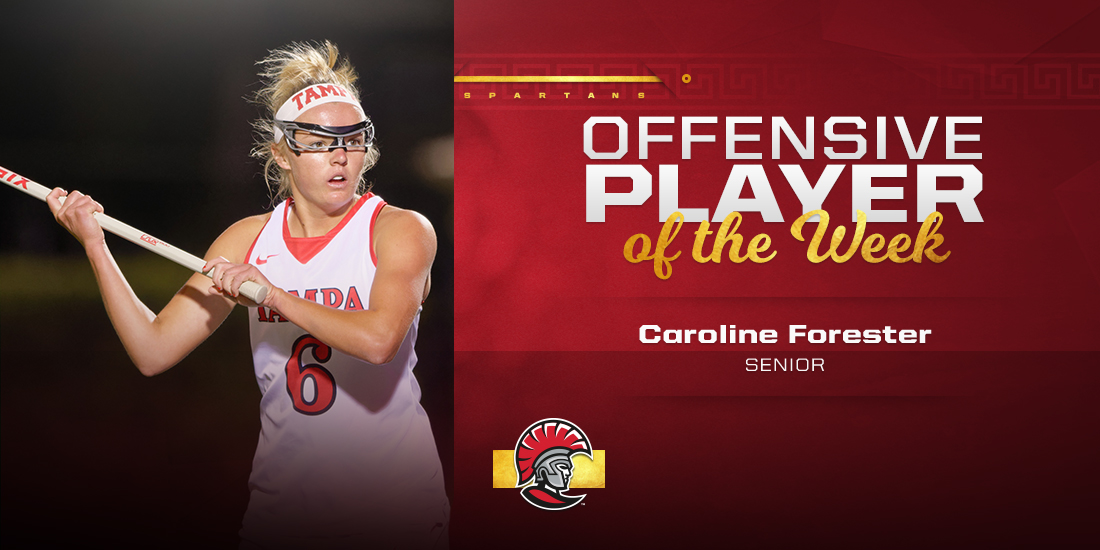 Caroline Forester Earns SSC Player of Week Honors