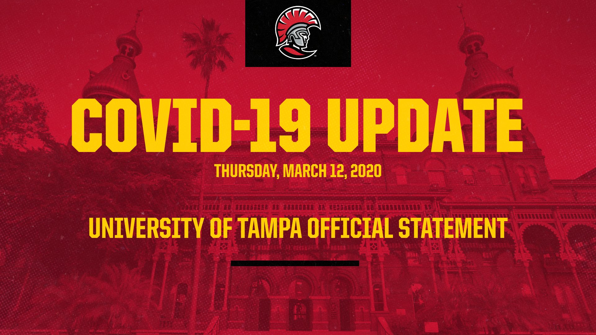 University of Tampa Statement on COVID-19