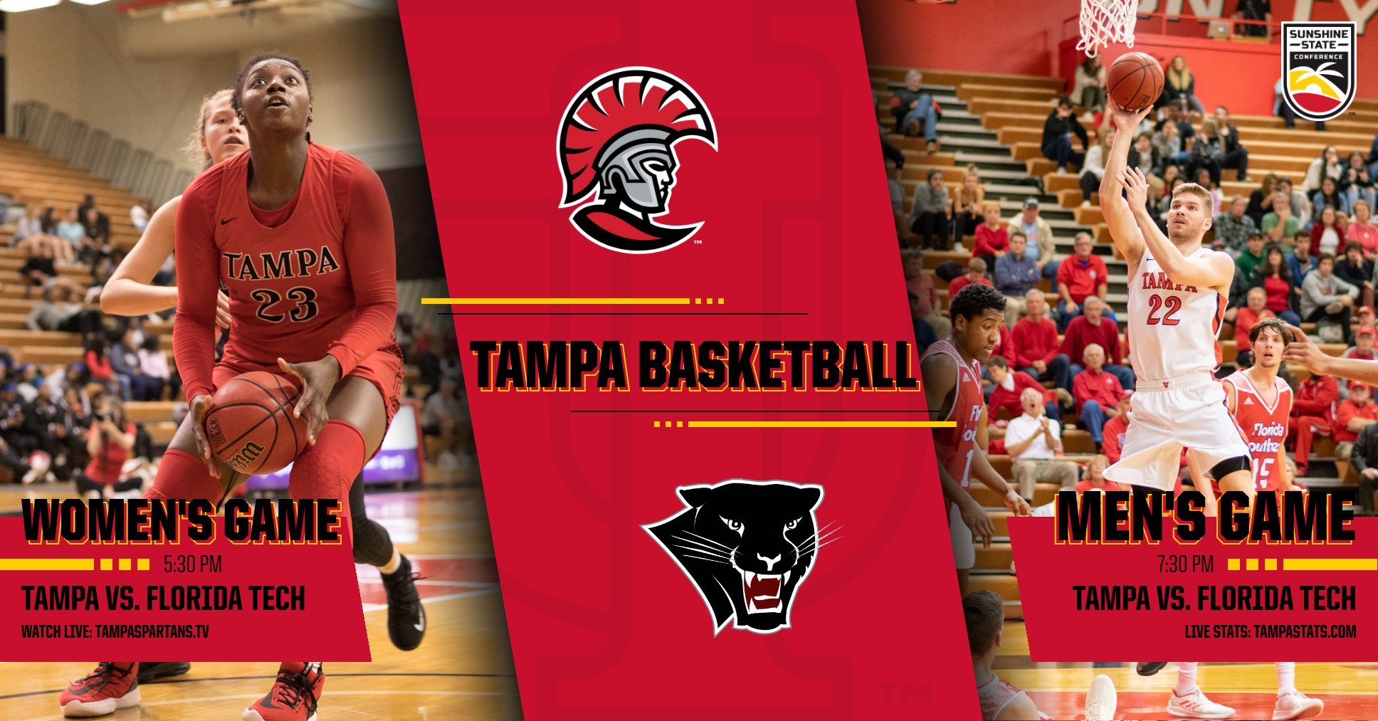 Tampa Basketball Teams Look to Contests Against FIT on Wednesday