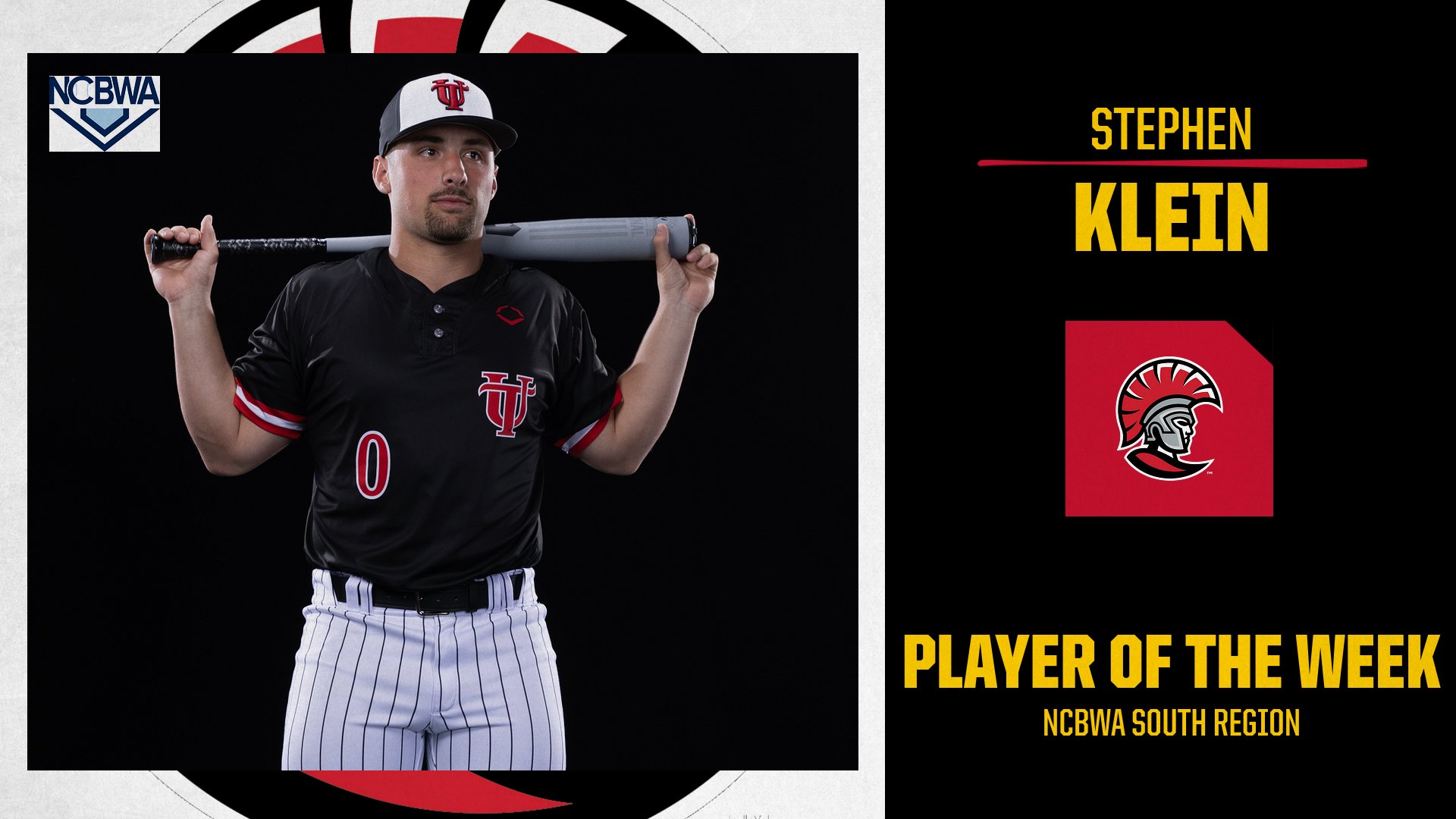 NCBWA South Region Player of the Week Stephen Klein