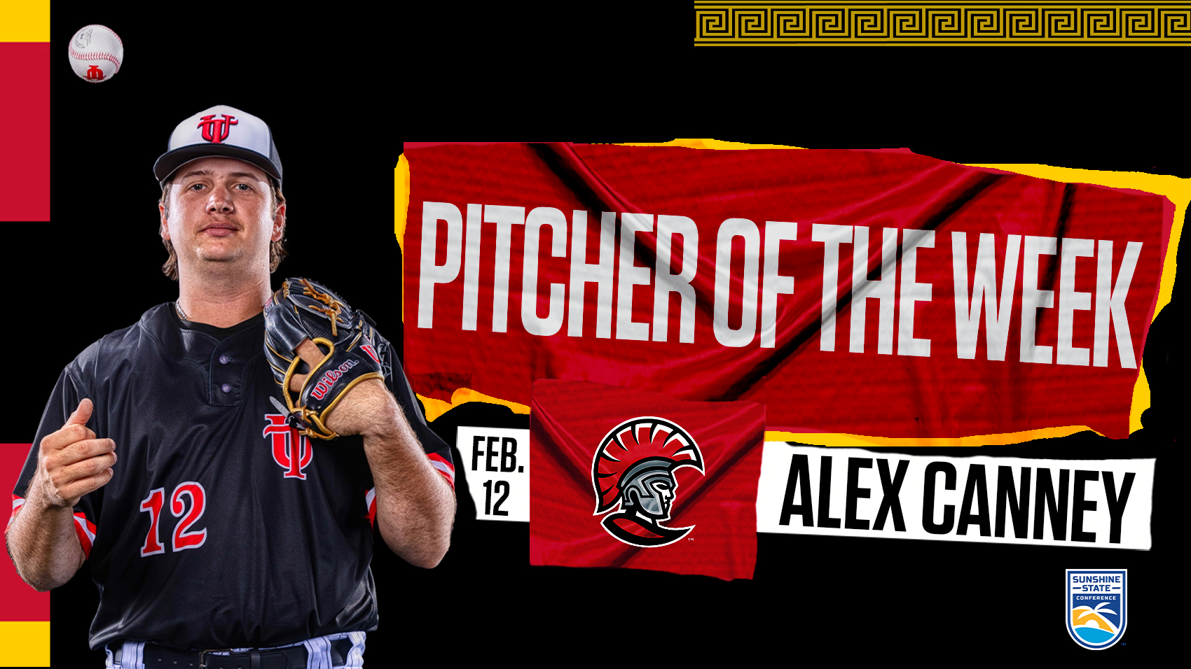 Sunshine State Conference Pitcher of the Week Alex Canney