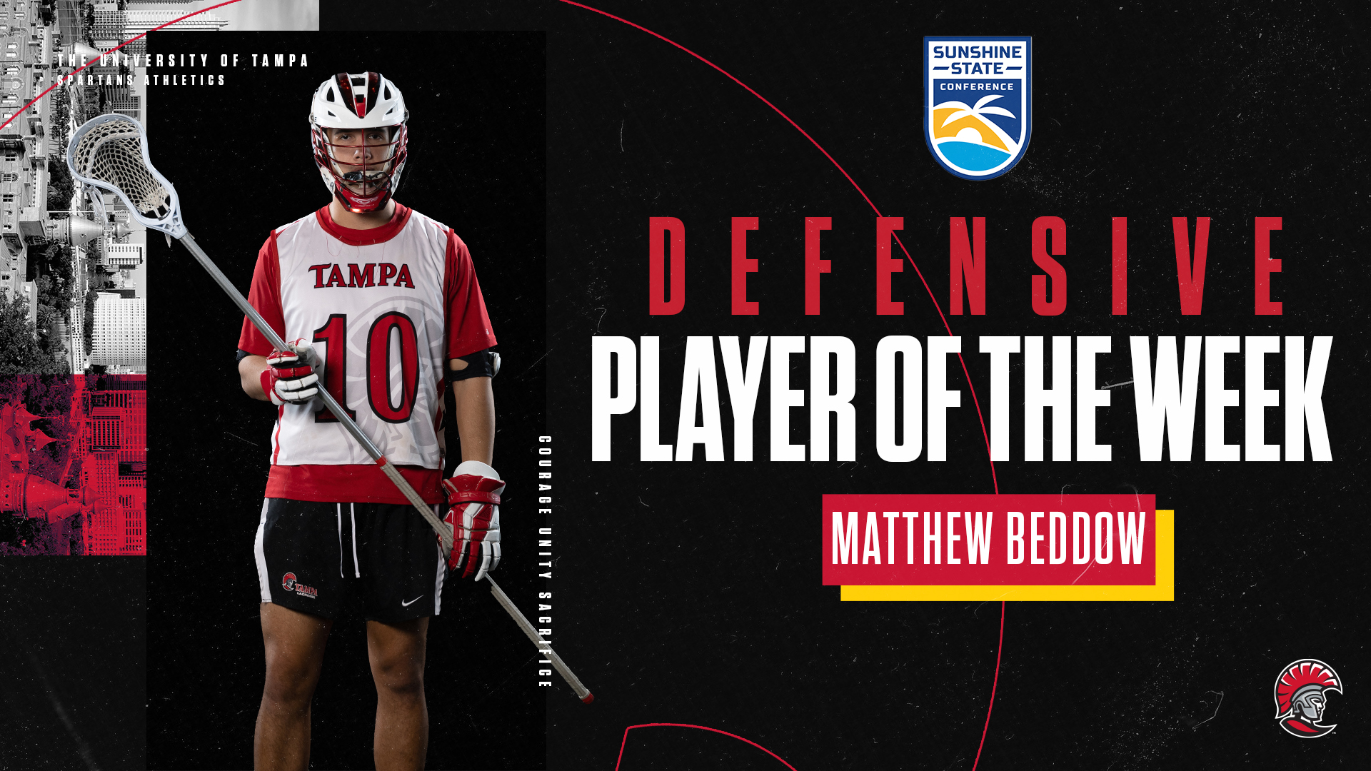 Matthew Beddow Named SSC Defensive Player of the Week