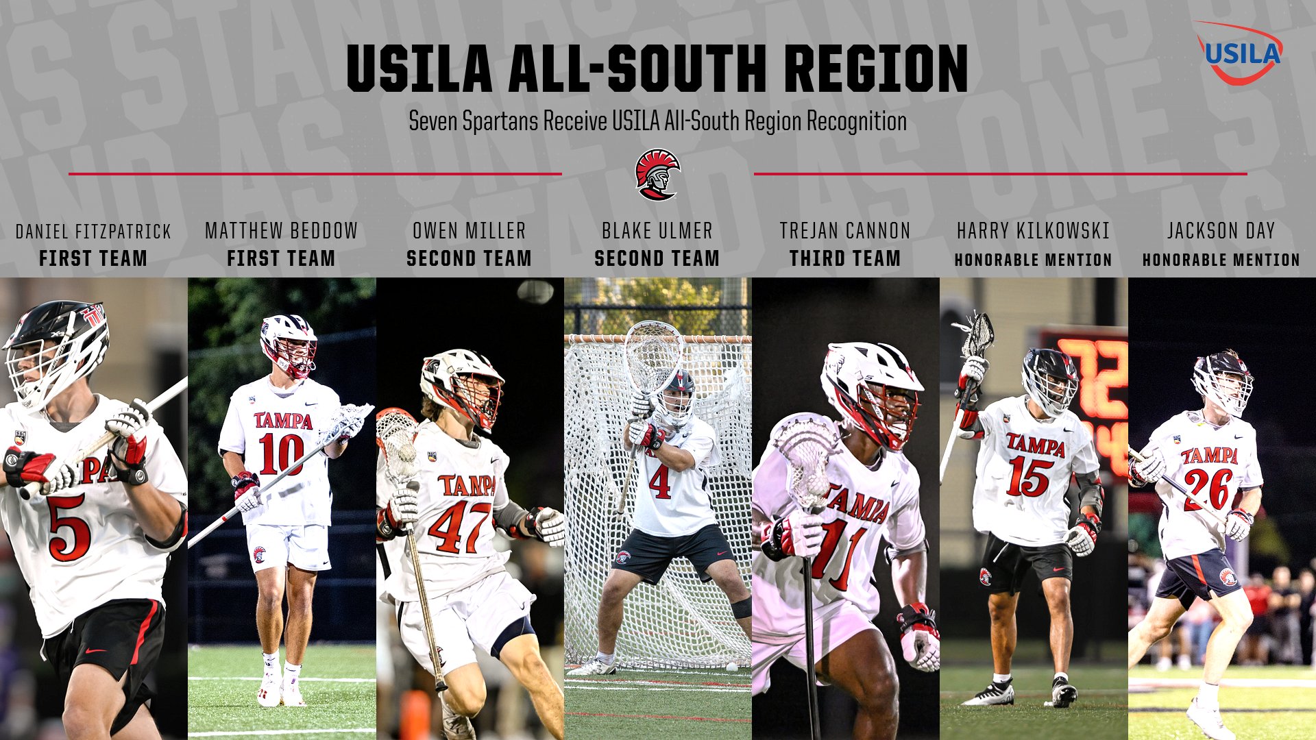 USILA All-South Region Awards Announced, Seven Spartans Selected