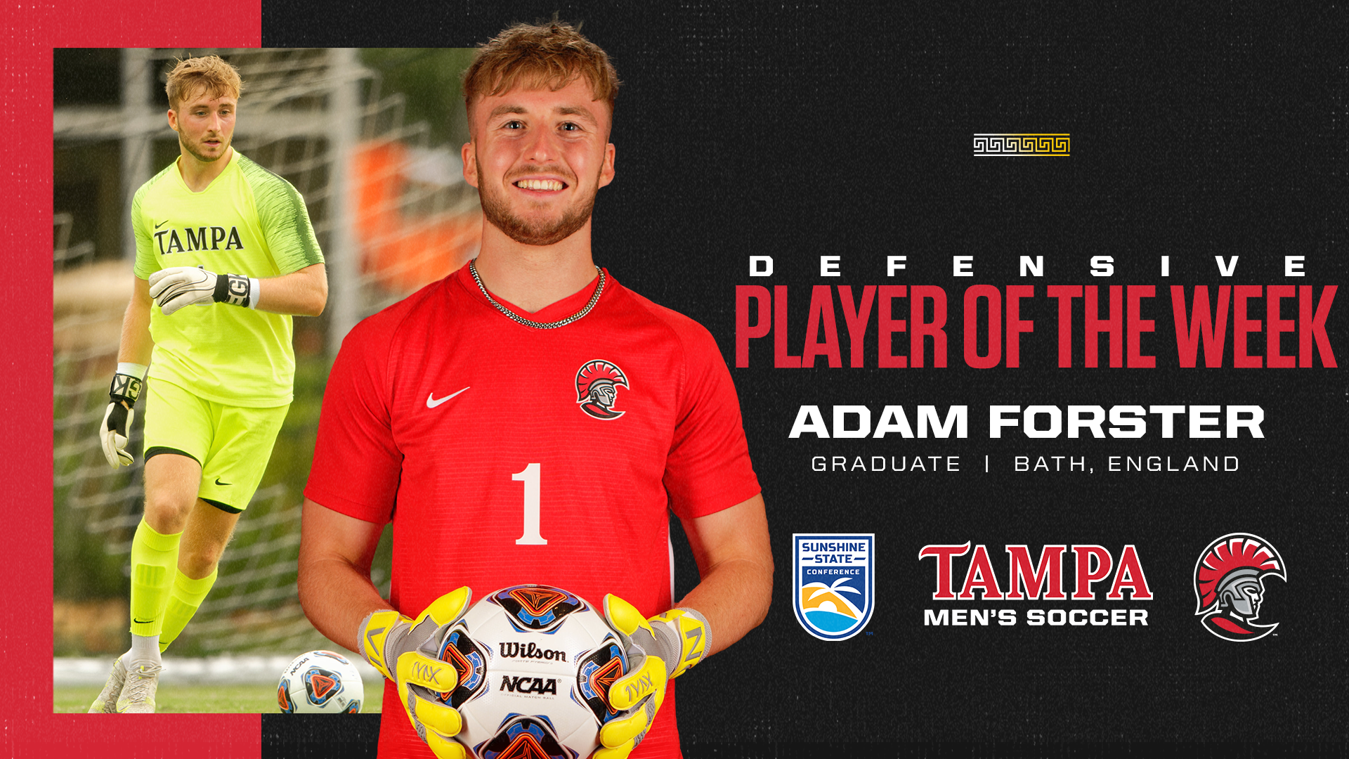Adam Forster SSC Defensive Player of the Week