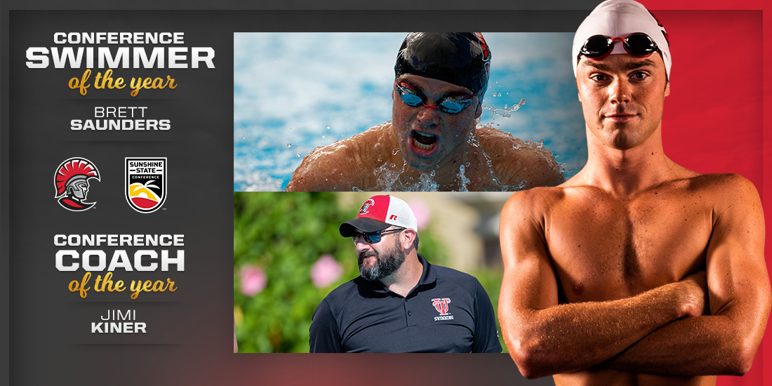 Saunders, Kiner Take SSC Swimmer and Coach of the Year Honors