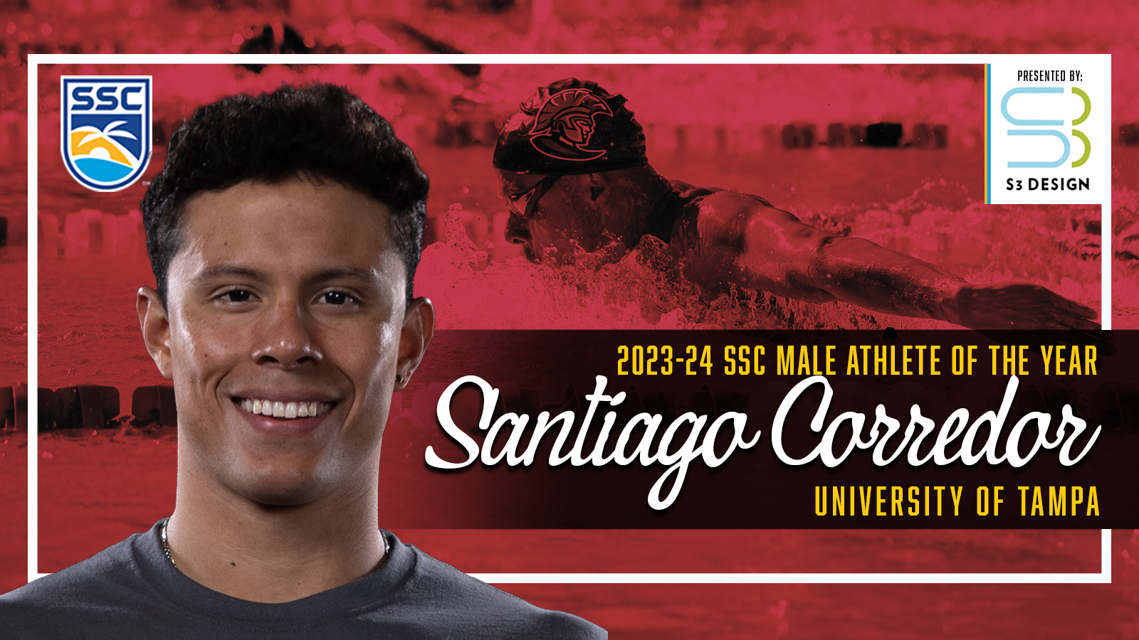 Tampa’s Santiago Corredor Honored as SSC Male Athlete of the Year Presented by S3 Design