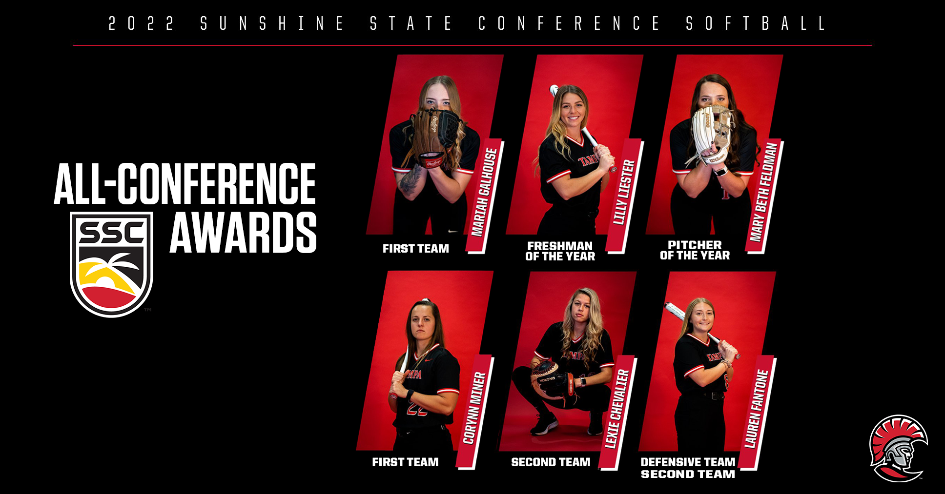 Six Spartans Earn All-Conference Honors