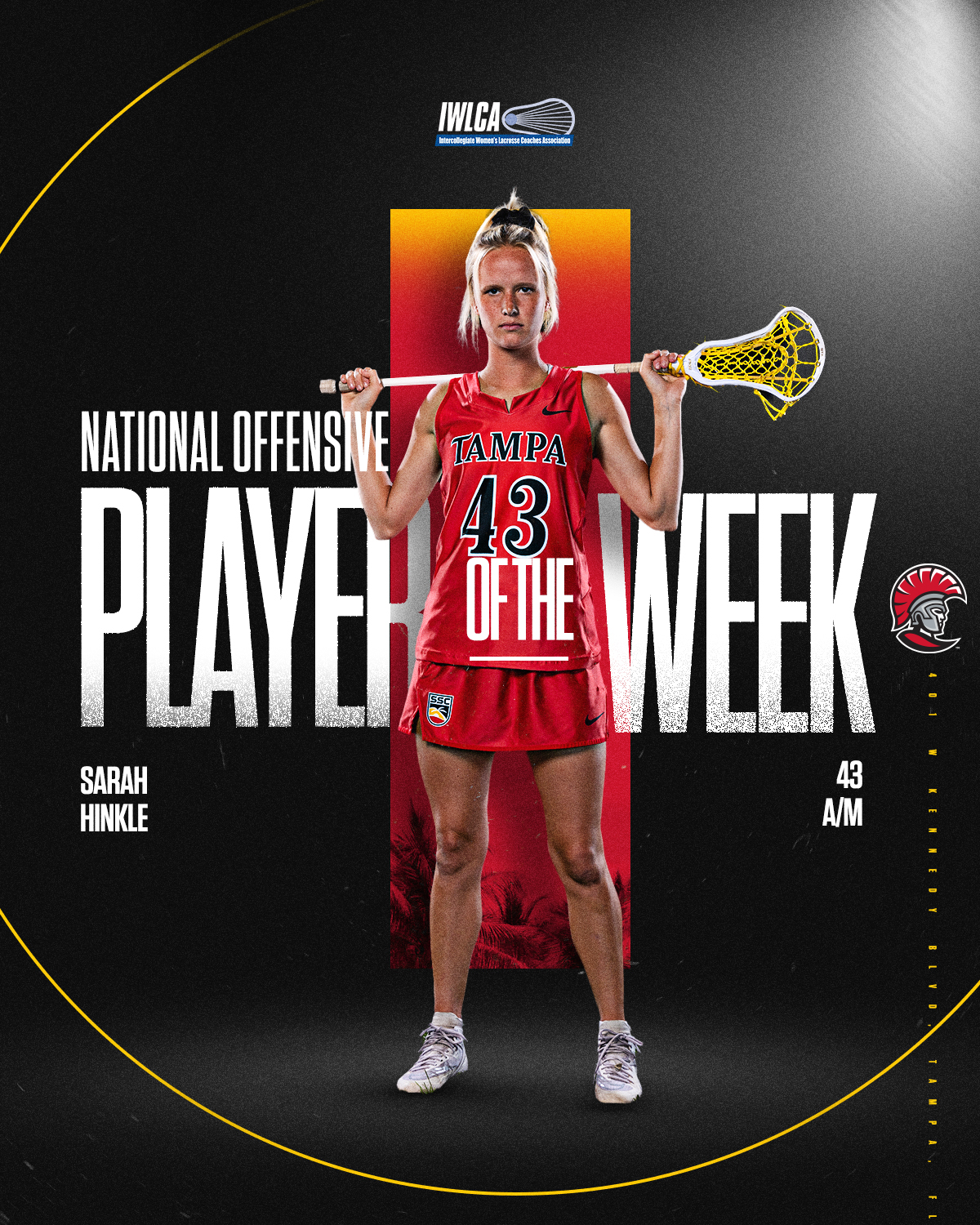 Sarah Hinkle Named IWLCA National Offensive Player of the Week