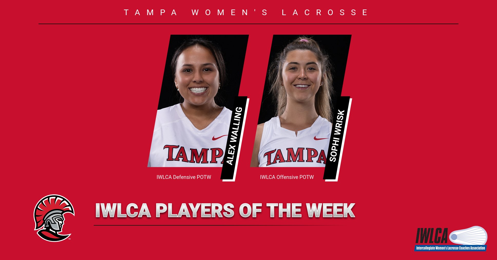 Wrisk and Walling Tabbed IWLCA Players of the Week