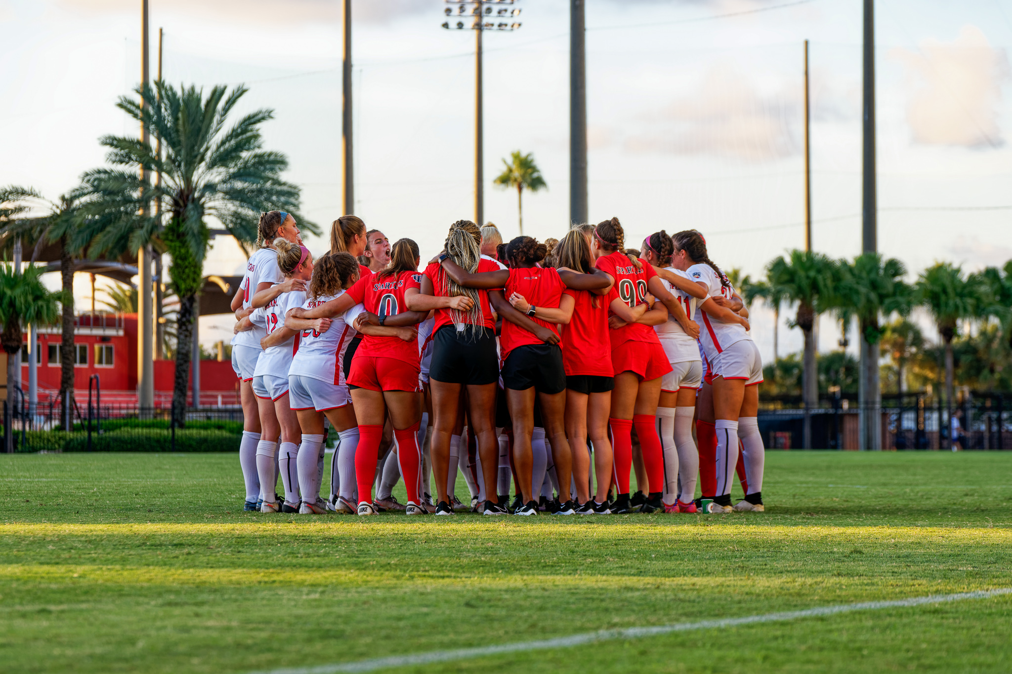 The University of Tampa Spartans women's soccer team.