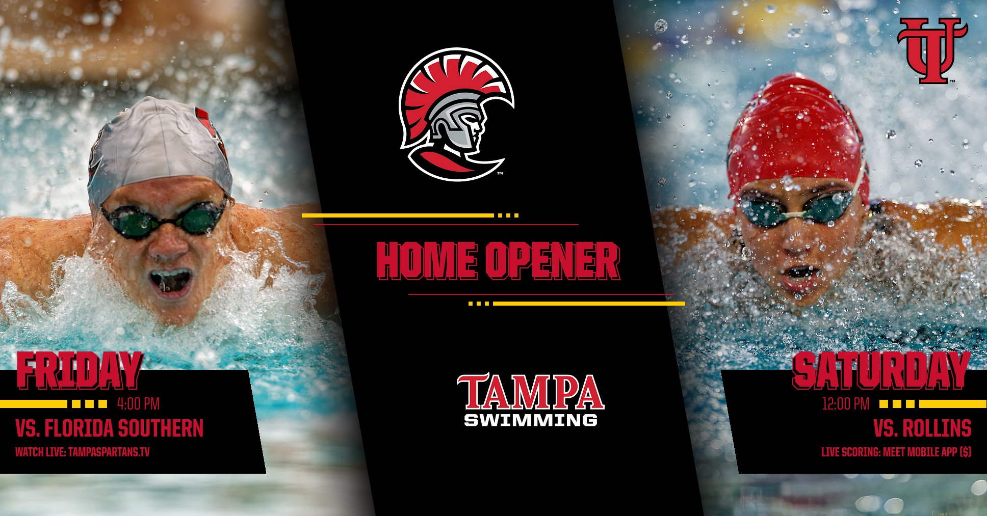 Tampa Swimming Hosts Florida Southern and Rollins