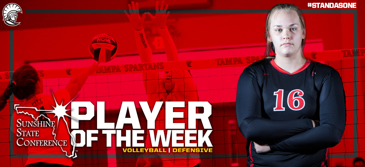 Fosler Nabs SSC Defensive Player of the Week for Tampa Volleyball