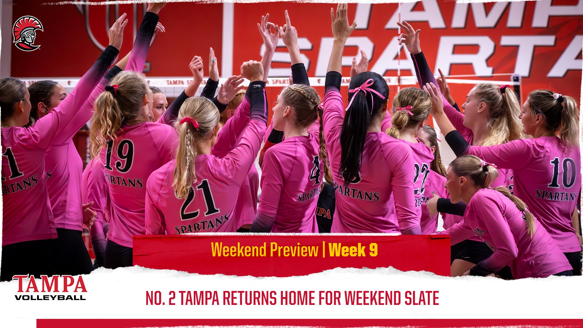 WEEKEND PREVIEW: No. 2 Tampa Returns Home For Pair of Weekend Matchups